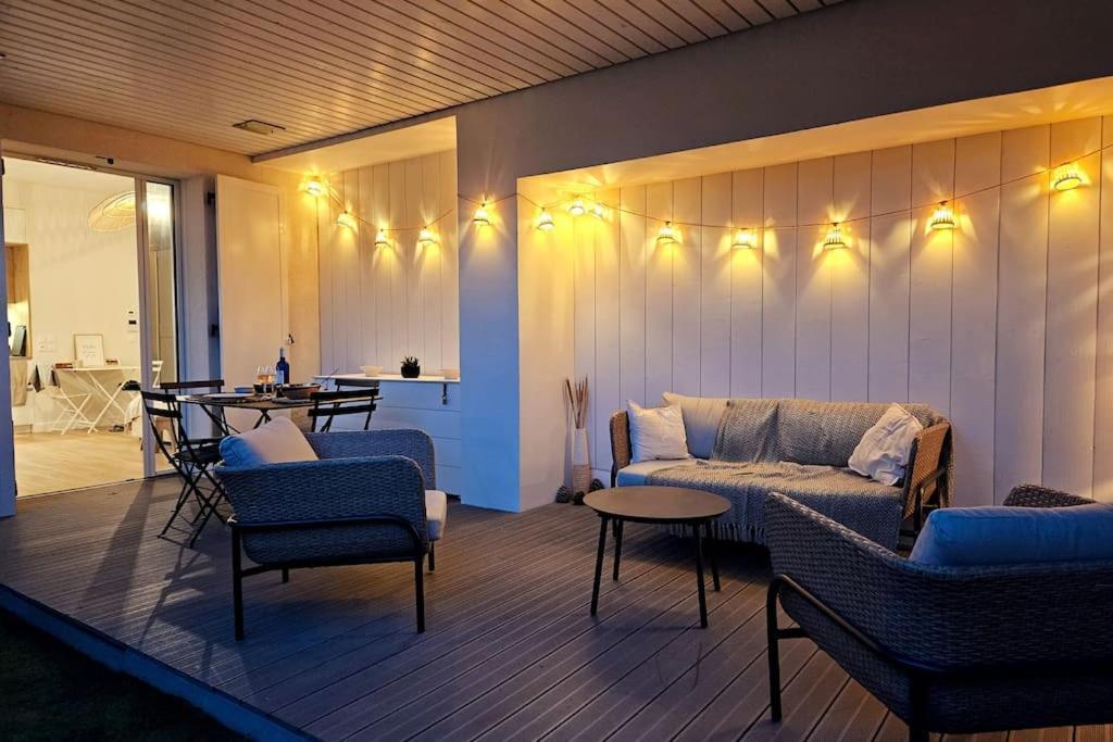 Arcareve - Grand Studio De Standing Avec Terrasse, Jardin Et Acces Direct A La Plage Arcachon Ngoại thất bức ảnh