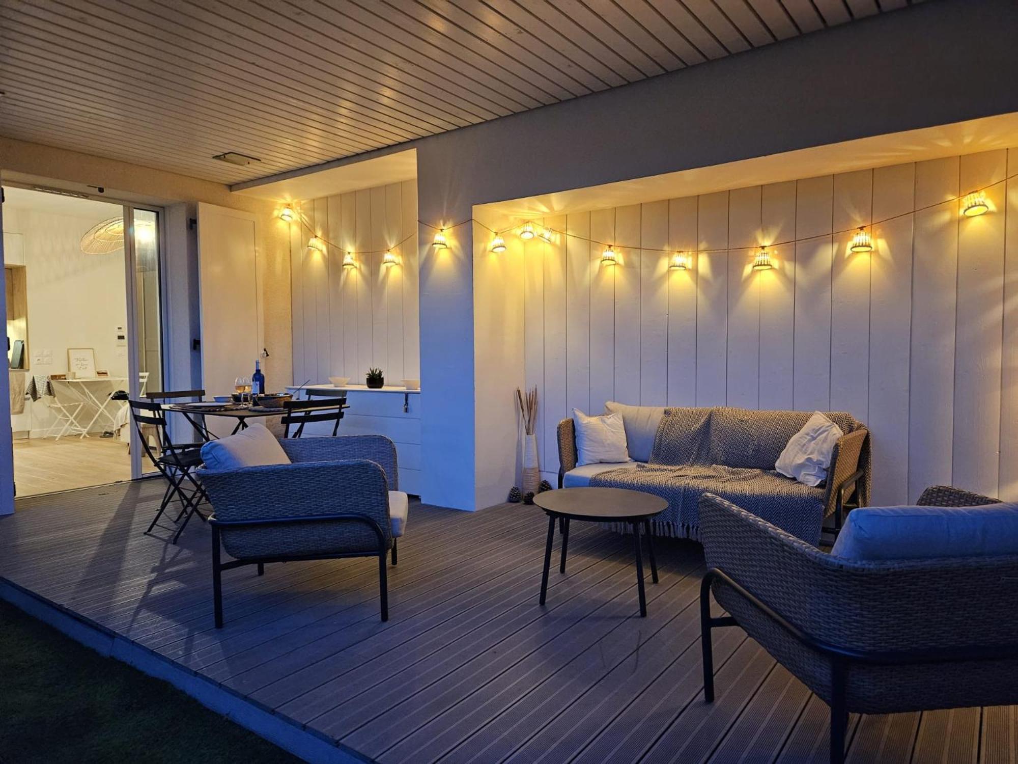 Arcareve - Grand Studio De Standing Avec Terrasse, Jardin Et Acces Direct A La Plage Arcachon Ngoại thất bức ảnh
