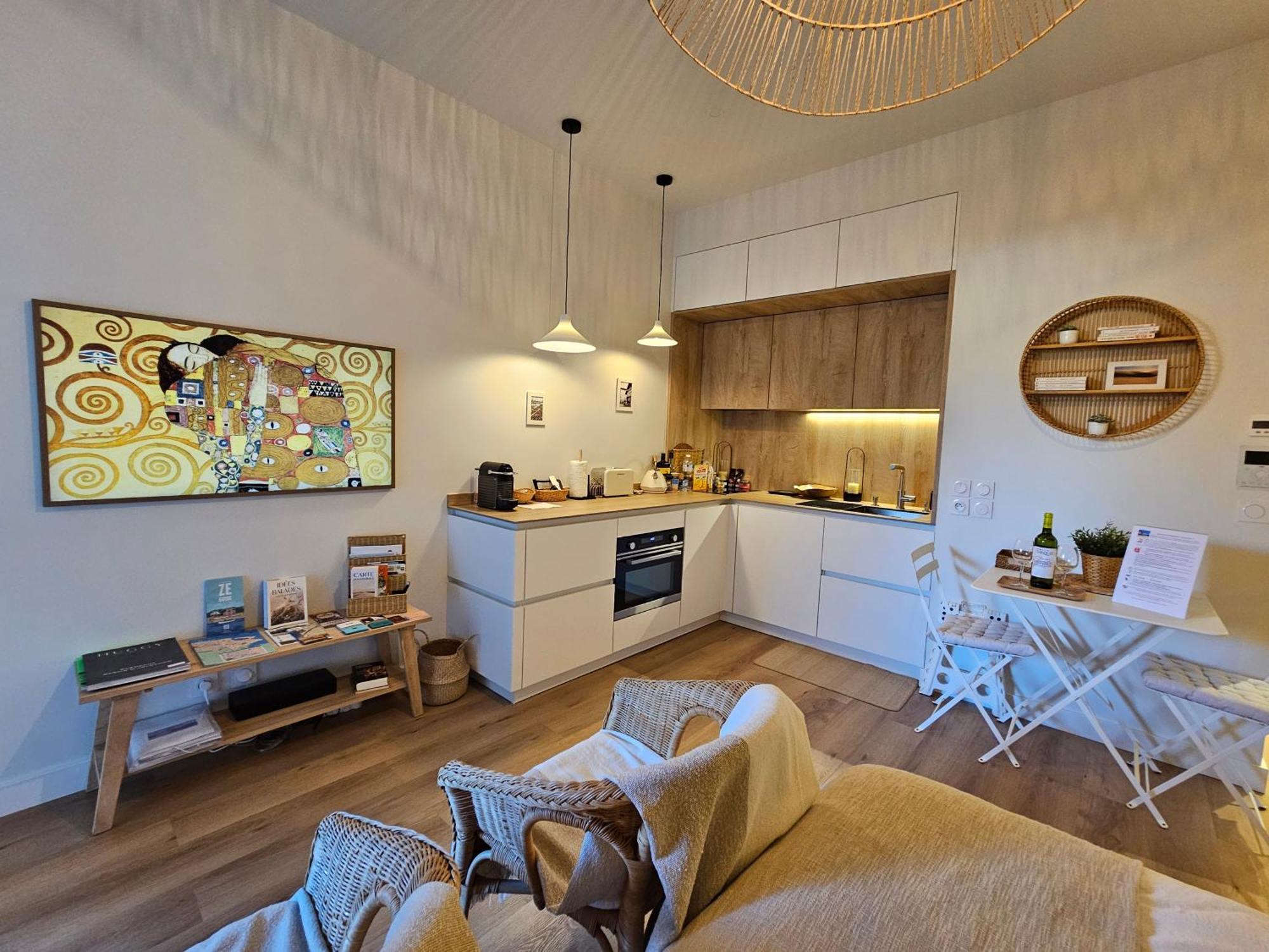 Arcareve - Grand Studio De Standing Avec Terrasse, Jardin Et Acces Direct A La Plage Arcachon Ngoại thất bức ảnh