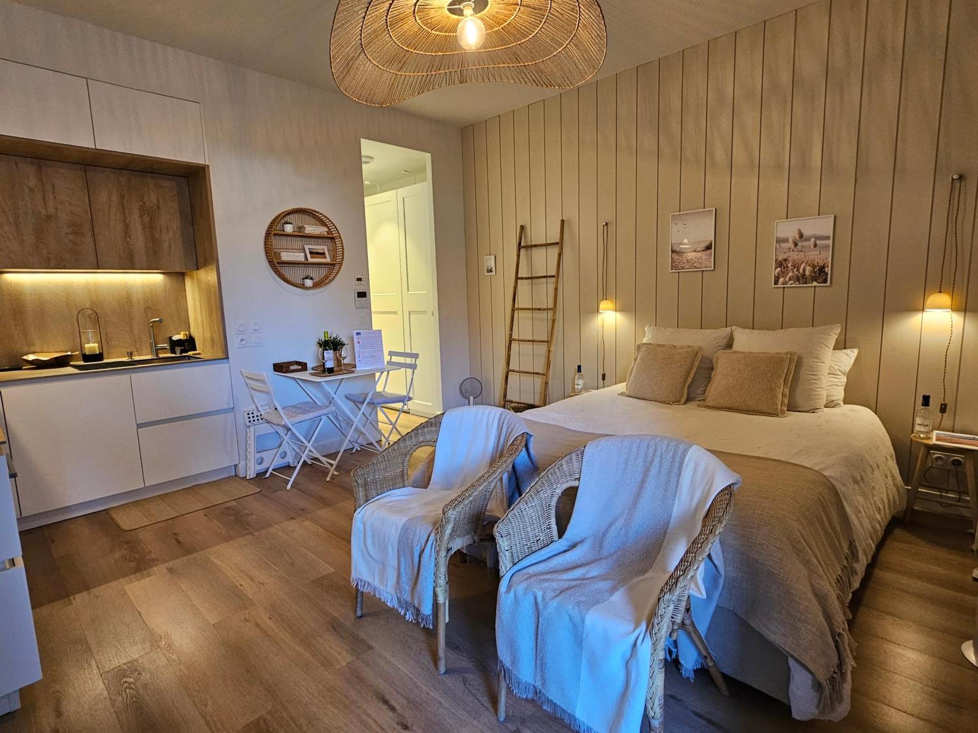 Arcareve - Grand Studio De Standing Avec Terrasse, Jardin Et Acces Direct A La Plage Arcachon Ngoại thất bức ảnh